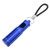 Portable Pocket Ashtray with Keychain Lanyard Retractable Circular Aluminium Alloy Mini Ashtray for Travel Camping Hiking Blue