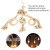 E27 Lamp Base 1m Hemp Rope Cord Electric Wire DIY Pendant Decorative Bulb with 6 Holder