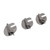 3PCS Sewing Rolled Hemmer Foot Stainless Steel Universal 3mm 4mm 5mm Rolled Hem Presser Foot for Sewing Machine Attachments