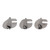3PCS Sewing Rolled Hemmer Foot Stainless Steel Universal 3mm 4mm 5mm Rolled Hem Presser Foot for Sewing Machine Attachments