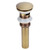 Brass Popup Drain Stopper Bathroom Basin Sink Draining Without Overflow AccessoryAntique Big Bouncing with Hole