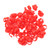 100pcs Poultry Feet Rings PP Plastic Reusable Chicken Duck Goose Leg Bands for Identification Red 25mm/1in