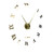DIY Wall Clock Frameless Design Self Adhesive 3D Decorative Effect Silent Movement Floating Clock for Room