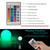 Rechargeable LED Ball Light, Bedroom Decorative Remote Control Lamp, Christmas Halloween Party