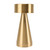 LED Portable Metal Table Lamp with Touch Sensor 3 Color Stepless Dimming Nightstand Desk Lamp Rechargeable Night Light Gold