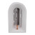 Table Night Lamp ABS Stepless Dimming USB Rechargeable Shrine Shape Nordic Style Night Light Home Decoration for Bedroom Dorm White