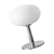 Bedside Table Lamp Iron Base Cute Shape Simple Modern Elegant Nightstand Lamp for Home USB Button Switch White