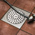 8.5cm In Diameter Stainless Steel Round Shower Floor Drain Balcony Floor Drainage Gully