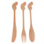 Japanese Style Cutlery Set Long Handle Wooden Spoon Fork Knife Kitchen Cooking Utensil Tools