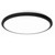 LED Ceiling Light Fixture 300mm Diameter Round White Light Black Ceiling Lamp for Balcony Bedroom