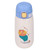 Stainless Steel Water Bottle Children Travel Portable Cute Cartoon Pattern Vacuum Flask Gift 420mlBlue