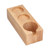 3‑Holes Coffee Filter Tamper Holder Stand Tamping Station Coffee Portafilter Rack Wood Color