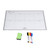 Whiteboard Sticker 42x30cm Magnetic Reusable Easy Cleaning Weekly Grid Pattern Dry Erase Board