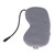 USB Electric Heated Eye Pad Fatigue Relief Blackout Sleep Steam Eye Patch Ice Breathable Silk Eye Pad Voltage 5V Power 10W Silver Gray Silver Gray