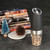 Homgeek Portable Automatic Electric Gravity Pepper Grinder Blue LED Light Salt Mill Muller BPA Free Kitchen Seasoning Grinding Tool Black