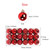 36pcs/set 4CM Christmas Baubles Christmas Tree Decoration Shatterproof Christmas Plastic Balls Ornaments for Anniversaries and Parties Decor