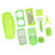 Multifunctional Vegetable Cutter Set 13 Accessories Vegetable Slicing Tool Green Vegetable Shredder for Kitchen