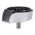 Glass Rinser Automatic Rotating Efficient Cleaning G1/2 Sink Cup Washer for KTV Bar Milk Tea Shop Silver ABS Basin+US Plug 9/16 Soft Hose Tee