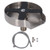 Kitchen Sink Glass Rinser High Pressure Automatic Cup Washer with Stainless Steel Base Hose and Three Way Valve  3/8 Thread Diameter 16mm