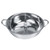 Thick Stainless Steel Hot Pot Two Flavor Separation Induction Cooker Usable 27cm