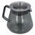 Electroplated Grey Coffee Pot High Borosilicate Glass Hand Coffee Maker for House Kitchen 300ml