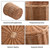 Storage Basket Round Woven Flower Basket Organizer Home Decor for Fruit Vegetable