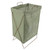 Collapsible Metal X Frame Laundry Hamper Waterproof Multifunctional Foldable Laundry Basket with Bag for Dorm Apartment Green L