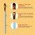 10Pcs Nylon Painting Brushes Round Pointed Tip Paintbrush Set Acrylic Oil Watercolor