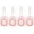 4Pcs Stainless Steel Frying Net Basket Cooking Strainer for French Fries Food Kitchen ToolRose Gold