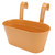 Hanging Flower Planter Iron Bucket Flower Pot Holder with Detachable Hook for Garden DecorOrange 21x22.5cm