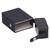 Lighter Cigarette Case Portable Striped PU Leather Cigarette Storage Pouch OrganizerBlack