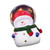 Christmas Snow Globe Color Changing Lighted Christmas Crystal Ball Decor Resin Glass Christmas Ball Ornaments Big Headed Large Snowman