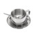 304 Stainless Steel Coffee Cup Set Heat Insulation Anti Scalding Double Walled Coffee Mug with Spoon Saucer for Tea Milk