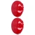 2Pcs Pool Lens Cover Plastic Red Transparent Underwater Light Lens Covers for Spa Lights 19cm