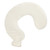 U Shaped Hot Water Bottle Warm Neck Soft Rubber Hot Water Bag with Detachable Cloth Cover Beige