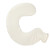 U Shaped Hot Water Bottle Warm Neck Soft Rubber Hot Water Bag with Detachable Cloth Cover Beige