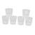 6 Pcs LED Multicolor Whisky Cup Water Activated Fun Light Up Drinking Tumblers Octagonal Cup