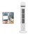 Vertical Electric Fan Bladeless USB Power Supply Multifunctional Stand Up Cooling Fan for Home with Light White Color