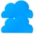 2pcs Children Cloud Shape Placemat Silicone Waterproof Heat Insulation Feeding Plate PlacematBlue