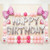 Cartoon Balloons Set Happy Birthday Party Background Decoration for Children Kids Infant 6615