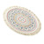 Placemat Cotton Polyester Round Soft Comfortable Woven Placemat with Tassels for Kitchen Decor C S