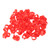 100pcs Poultry Feet Rings PP Plastic Reusable Chicken Duck Goose Leg Bands for Identification Red 20mm/0.8in