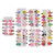 70Pcs Cute Hair Clips Assorted Cartoon Style Colorfast Bright Colors Girls Hair Clips for Party Christmas Birthday
