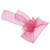 10Pcs Organza Banquet Chair Sash Exquisite Chair Bows Sashes for Wedding Party DecorationRose Red