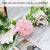 Iron Flower Plant Wall Hanging Wreath Artificial Wreath Silk Fabric Hanging Door Wreath for Living Room Bedroom Wedding