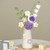 Simulation Woolen Flower Handmade Knitting Artificial Flower Crochet Knitted Flower with Ceramic Vase Table Flower Gift