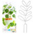Small Trellis for Potted Plants Wrought Iron Leaf Shape Garden Trellis for Indoor Outdoor Decorative Climbing Plants Support Trellis for Vines Roses