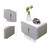 Wall Mounted Tissue Box Dual Paper Outlet Waterproof and Moistureproof Tissue Rack for Bathroom Grey
