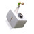 Wall Mounted Tissue Box Dual Paper Outlet Waterproof and Moistureproof Tissue Rack for Bathroom Grey