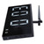 Borderless TV Shape Alarm Clock LED Display Multifunctional Mirror Clock for Home Office